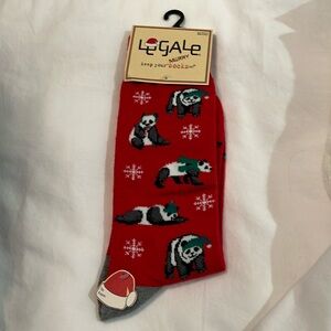 LeGaleMerry Christmas polar bear socks